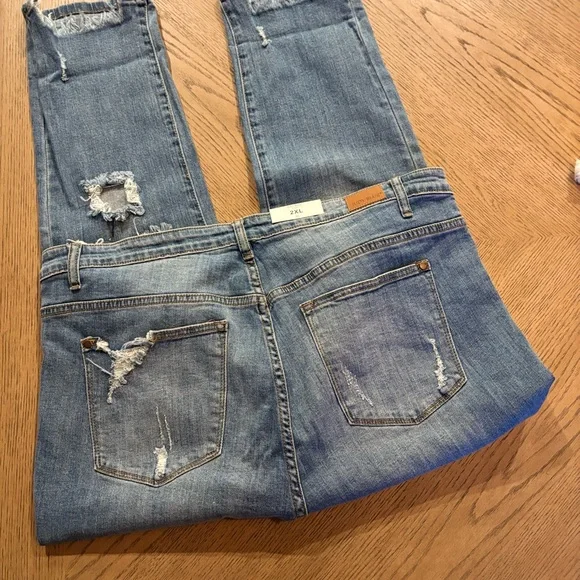 NWT! Judy Blue High Waisted Medium Wash Blue Jeans - Picture 7 of 7